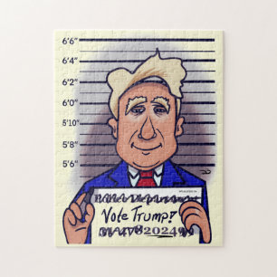 Wählen Sie Trump Pale Yellow Jigsaw Puzzle