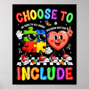 Wählen Sie, um Inklusionsprobleme einzubeziehen Au Poster