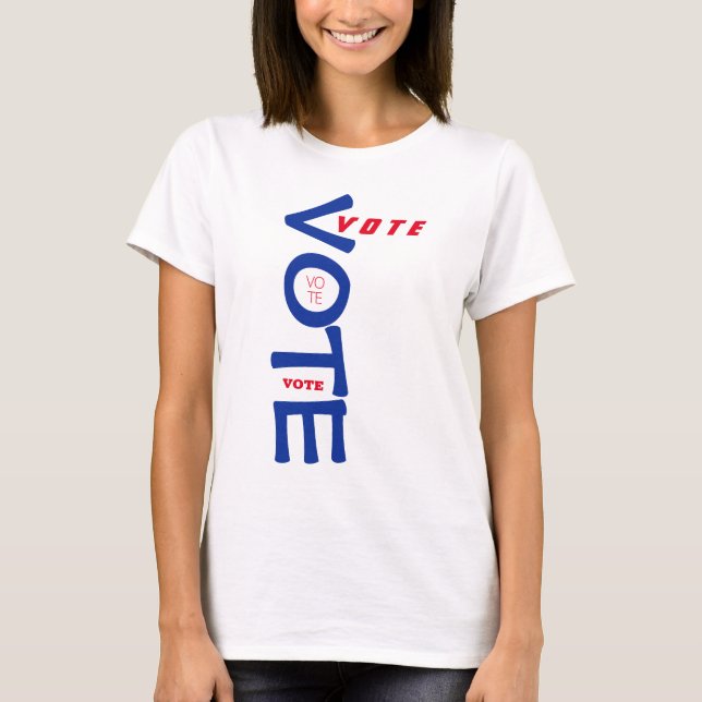 Wählen Sie USA Red White und Blue T-Shirt (Vorderseite)