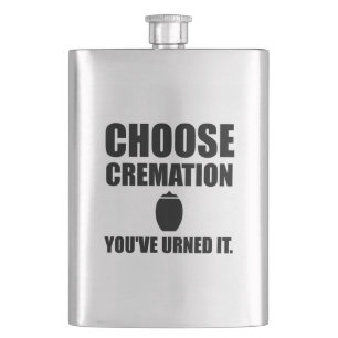 Wählen Sie Verbrennung Sie Urned es Flachmann