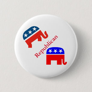 Wählen Sie Wahl Republikaner Sterne Streifen USA Button