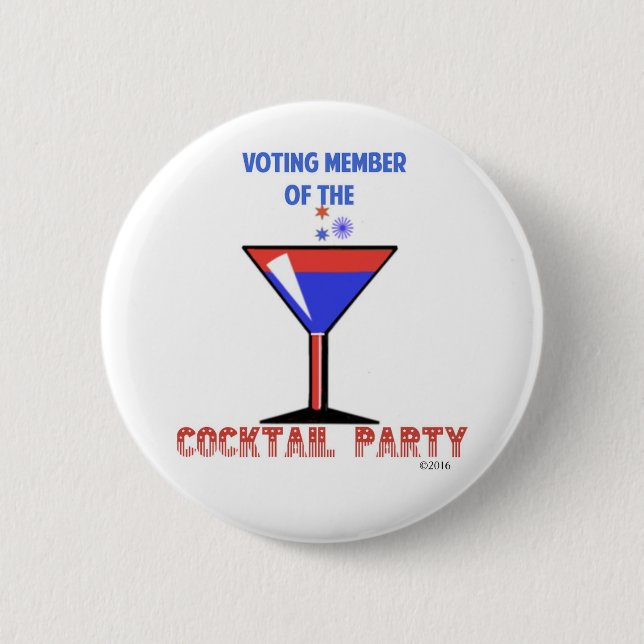 WÄHLENmitglied DES COCKTAIL-PARTY Button (Vorderseite)