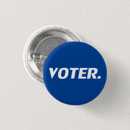 "Wähler" blau weiß - Button