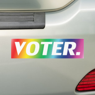 "Wähler" weiße Buchstaben Stolz lgbtq lgbt Hinterg Autoaufkleber