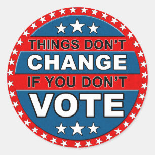 Wähleraufkleber Runder Aufkleber
