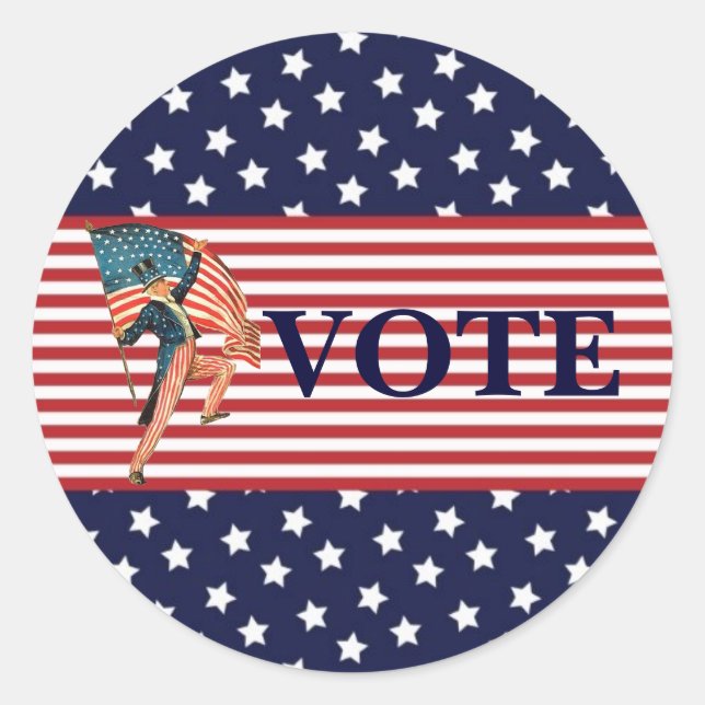 Wähleraufkleber Runder Aufkleber (Vorderseite)