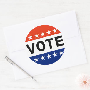 Wähleraufkleber Runder Aufkleber