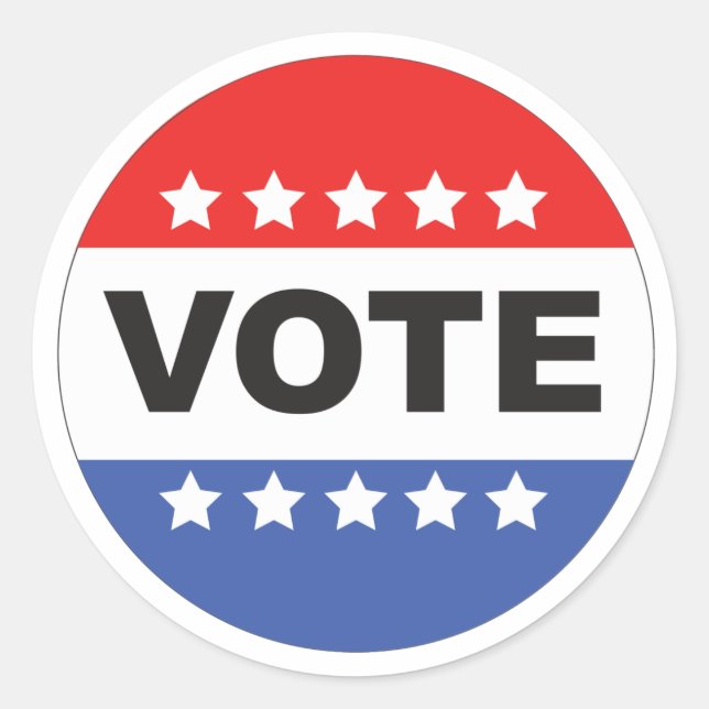 Wählerheft Runder Aufkleber (Vorderseite)