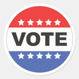 Wählerheft Runder Aufkleber