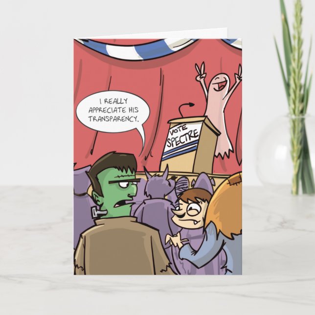 Wählerspektrum | Politisches Halloween Karte (Vorderseite)