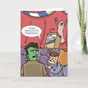 Wählerspektrum Politisches Halloween Karte