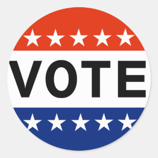 Wählersticker Runder Aufkleber