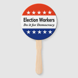 Wahlhelfer tun es für die Demokratie Fächer