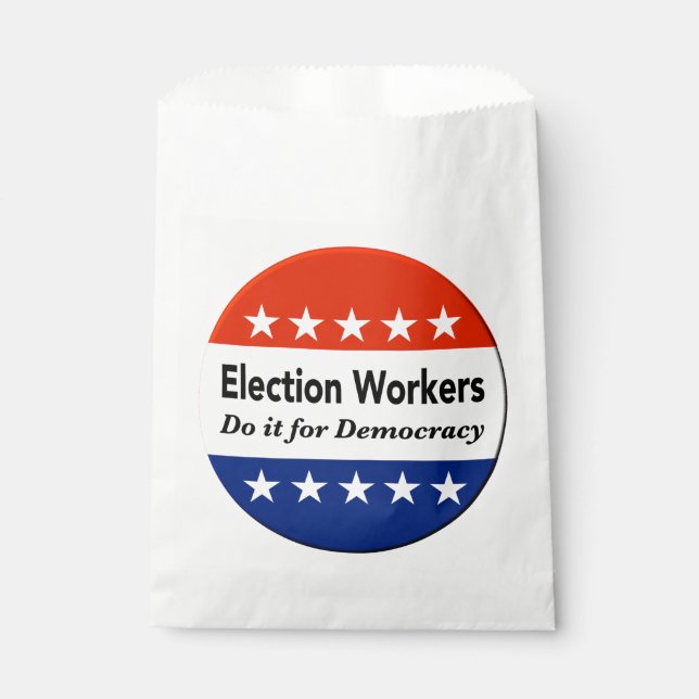 Wahlhelfer tun es für die Demokratie Geschenktütchen (Vorderseite)