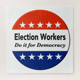 Wahlhelfer tun es für die Demokratie Puzzle