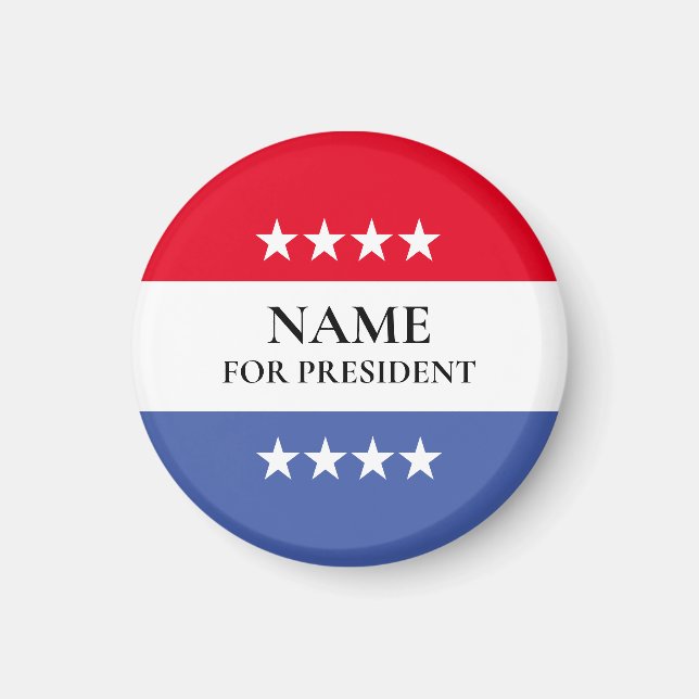 Wahlkampagne 2024: personalisierte Präsidentenwahl Magnet (Vorne)