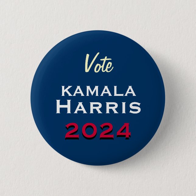 Wahlkampagne 2024 über Kamala HARRIS Button (Vorderseite)