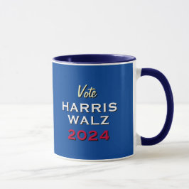 Wahlkampagne 2024: Vote HARRIS WALZ Tasse