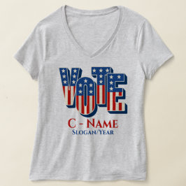 Wahlkampagne für benutzerdefinierte Personalisiert T-Shirt