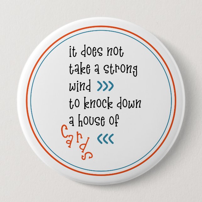 Wahlkampagne für den politischen Protest Button (Vorderseite)