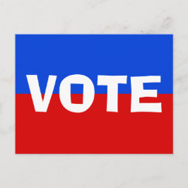 Wahlkampagne gegen Red White Blue Postkarte