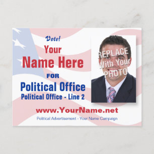 Wahlkampagne Postkarte - Nicht parteiisch