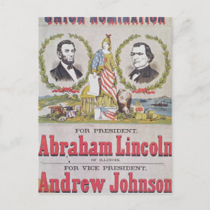 Wahlkampagnenplakat für die Gewerkschaft Postkarte