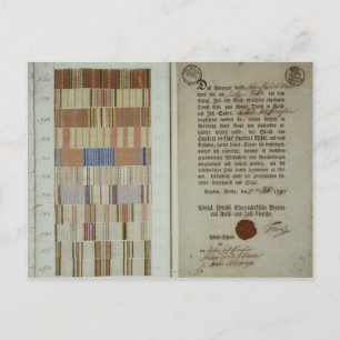 Wahlkampfbänder und Pflichtenheft Postkarte