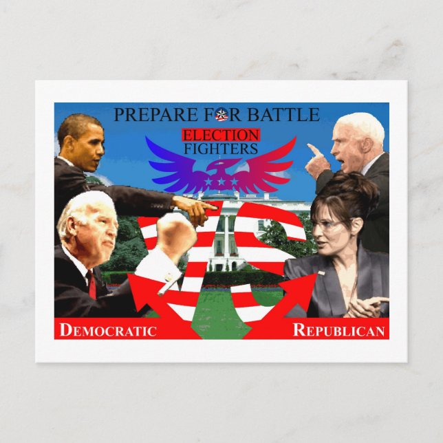 Wahlkämpfer! Postkarte (Vorderseite)