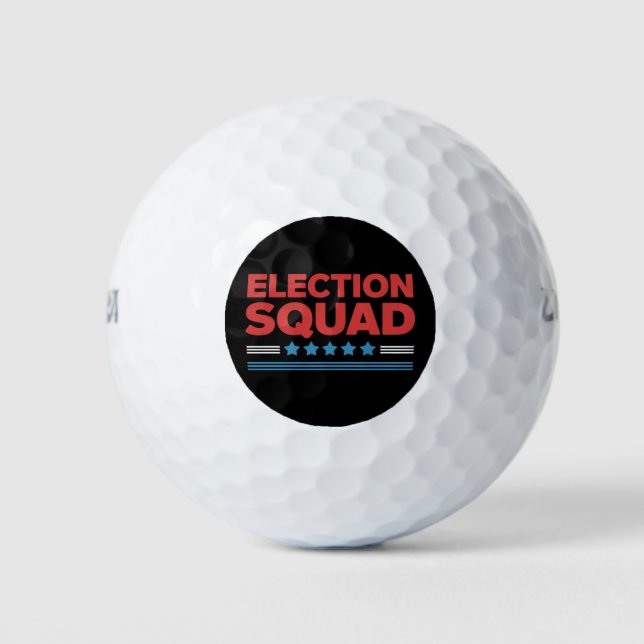 Wahlkampfplatz 2024 Demokrat Republikaner Golfball (Vorderseite)