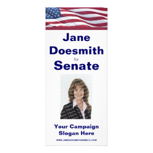 Wahlkampfrakkarten-Vorlage Werbekarte