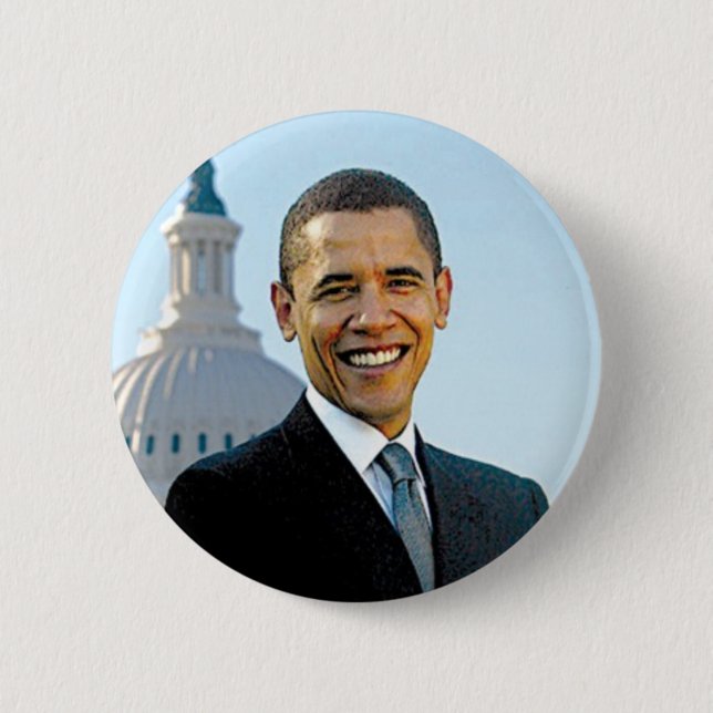 Wahlkampfschaltfläche für Barack Obama-Foto 2012 Button (Vorderseite)