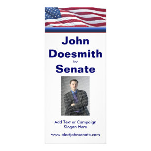 Wahlkampfständer-Karten-Vorlage Werbekarte