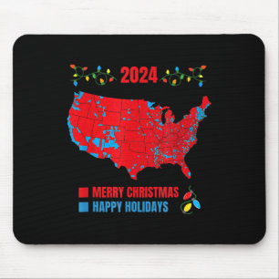 Wahlkarte Frohe Weihnachten Trump Erdrutschsieg Ho Mousepad