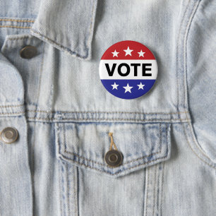 Wahlknopf 6 Sterne Button