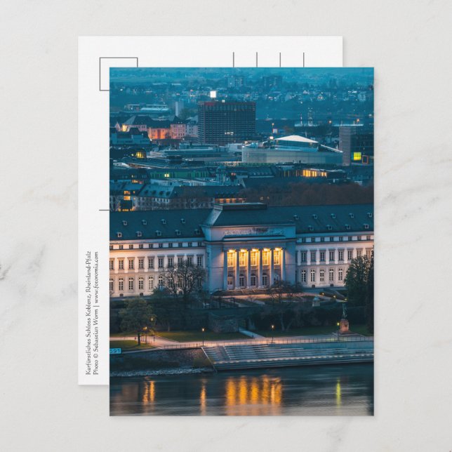Wahlpalast Koblenz Postkarte (Vorne/Hinten)