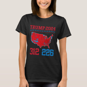 Wahlplan 2024 312 Rote Wahlergebnisse 2024 T-Shirt