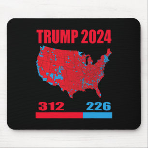 Wahlplan 2024 Trump 312 Rote Wahlen 2024 Res Mousepad