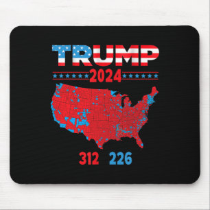 Wahlplan 2024 Trump 312 Rote Wahlen 2024 Res Mousepad