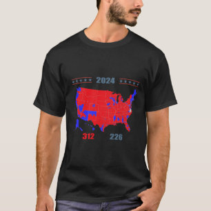 Wahlplan 2024 Trump 312 Rote Wahlen 2024 Res T-Shirt
