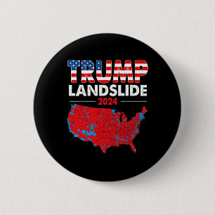 Wahlplan 2024 Trump Landslide Rote Wahl Ma Button