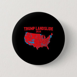 Wahlplan 2024 Trump Landslide Rote Wahl Ma Button