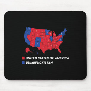 Wahlplan 2024 USA Dumbfor Mousepad