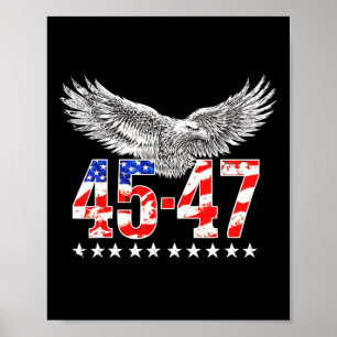 Wahlplan Trump Landslide Rote Wahlkarte 202 Poster