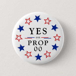 Wahlprop wählt amerikanische Stars Red White Blue Button