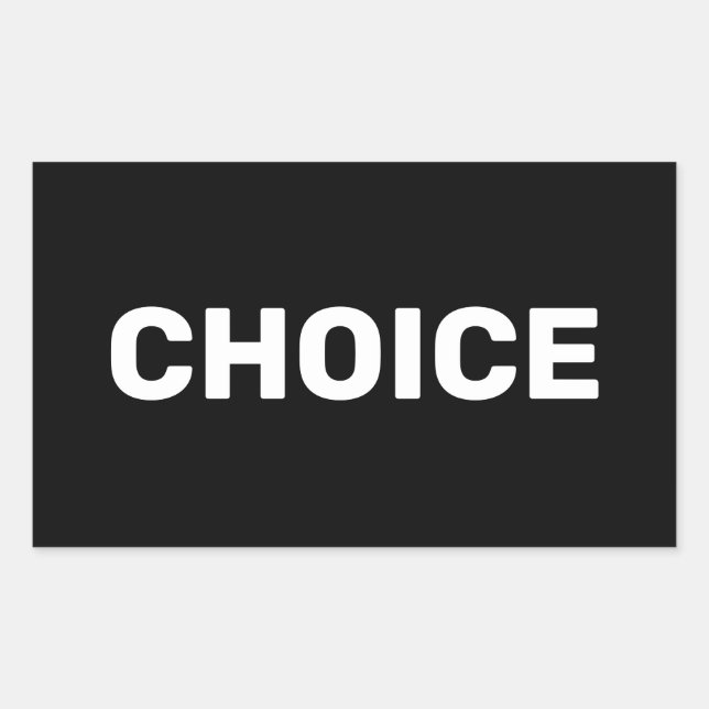 Wahlrecht schwarzer Frauen für Abtreibung Rechteckiger Aufkleber (Vorderseite)