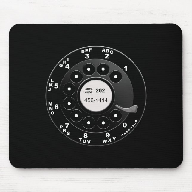 Wählscheibe Mousepad (Vorne)