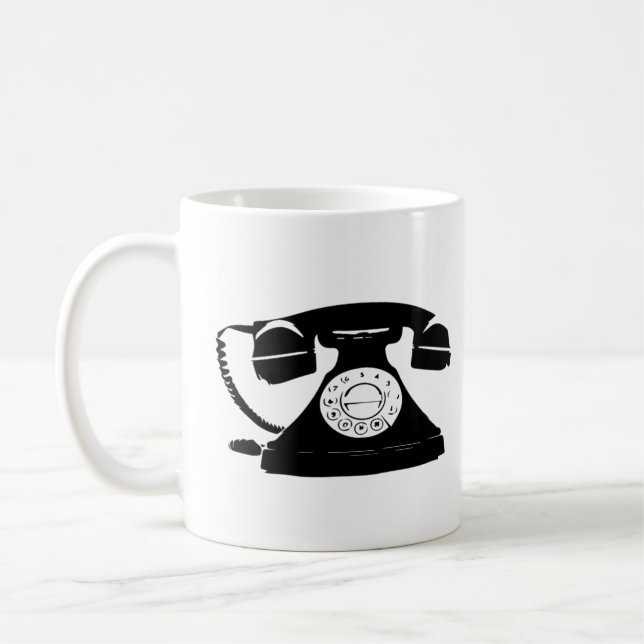 Wählscheibentelefon Kaffeetasse (Links)