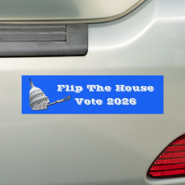 Wählt das Haus Blau 2026 Autoaufkleber (Auf Auto)