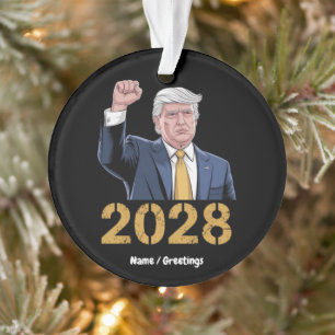 Wählt Donald Trump 2028 Pro Trump USA Flagge Ornament